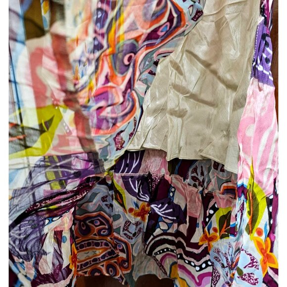 Alexandria Pierce Women's Floral Multicolor Maxi Skirt L 100% Rayon - Picture 6 of 12